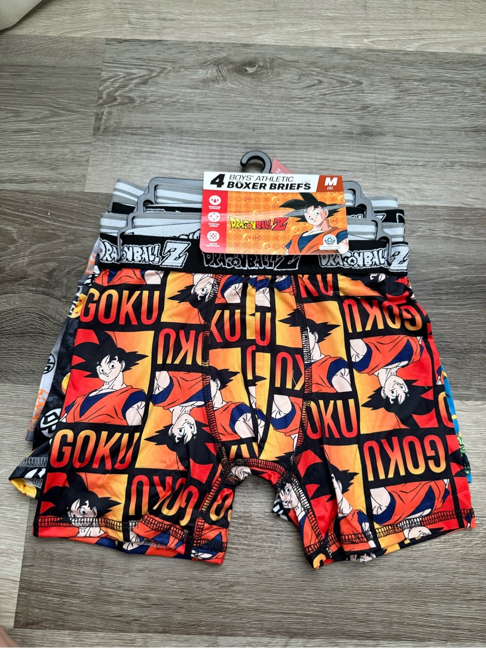 Dragon Ball Z Boys' Goku Athletic Boxer Briefs - Red/Orange